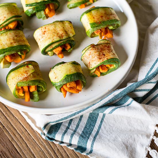 Vegan Zucchini Sweet Potato Rolls