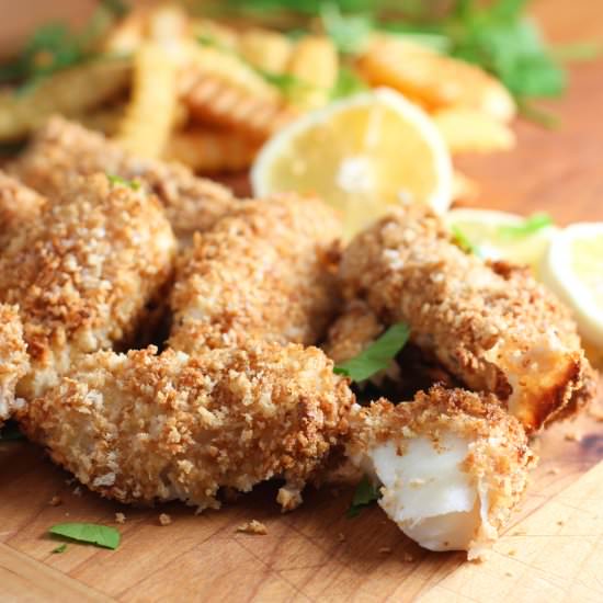Crispy Oven Baked Fish and Chips!