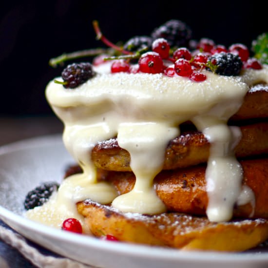 Blueberry Bagel French Toast