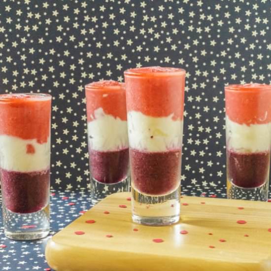 Red, White and Blue Smoothies
