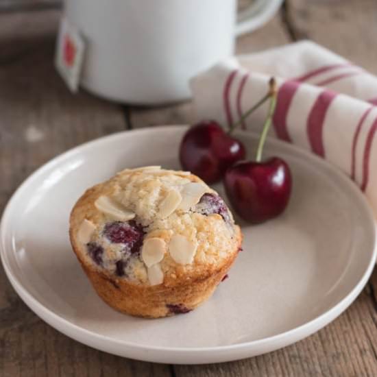 Almond Cherry Muffins