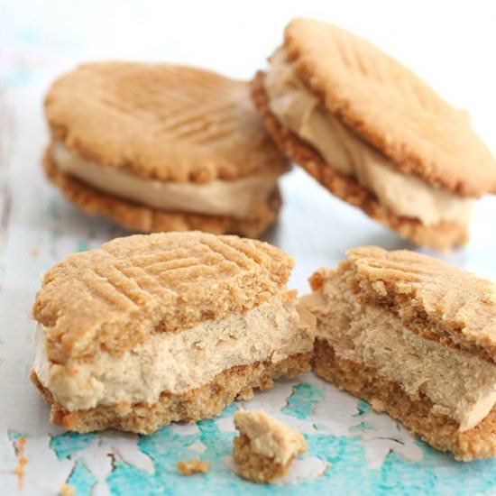 Peanut Butter Ice Cream Sandwiches