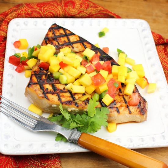 Grilled Swordfish with Mango Salsa