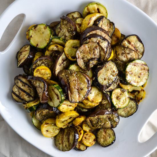 Grilled Eggplant & Zucchini