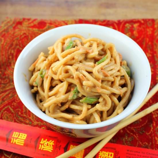 Honey Sriracha Sesame Noodles