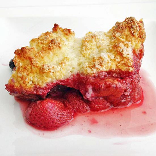 Strawberry Shortcake Cobbler