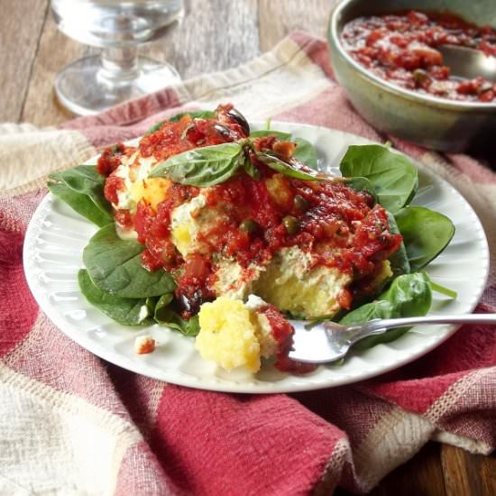 Vegan Polenta Puttanesca