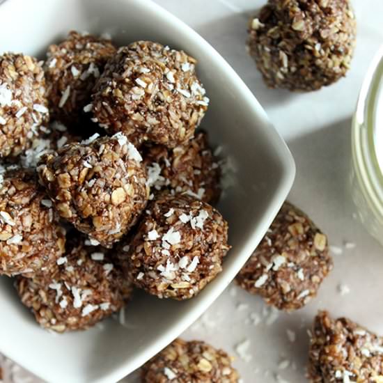 Healthy Nutella Energy Bites