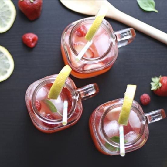 Berry Basil Lemonade