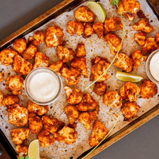 Honey Lime Cauliflower Hot Wings