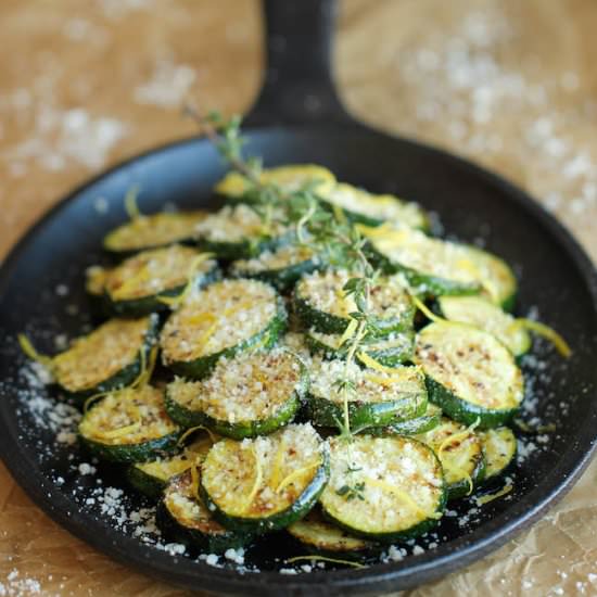 Parmesan Lemon Zucchini