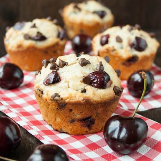 Cherry Chocolate Chip Muffins