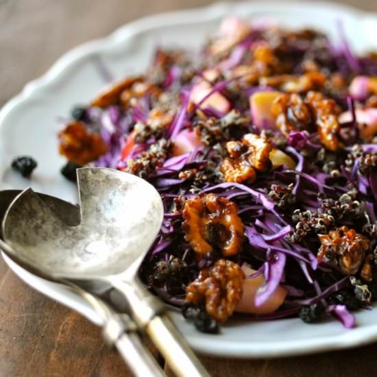 Red Cabbage Salad with Quinoa