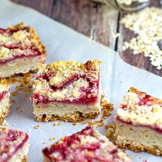 Strawberry Oat Bars