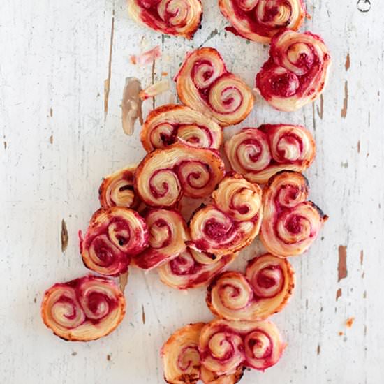 Raspberry Palmiers