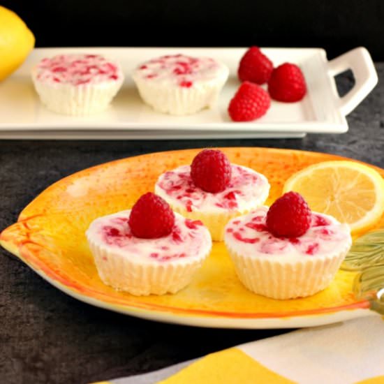 Lemon Raspberry Cheesecake Bites