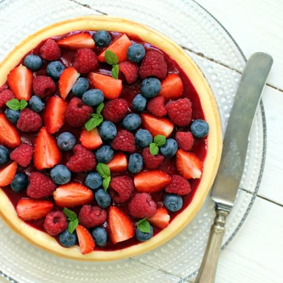 Triple Berry Cheesecake