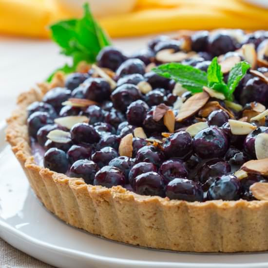 Blueberry Almond Tart