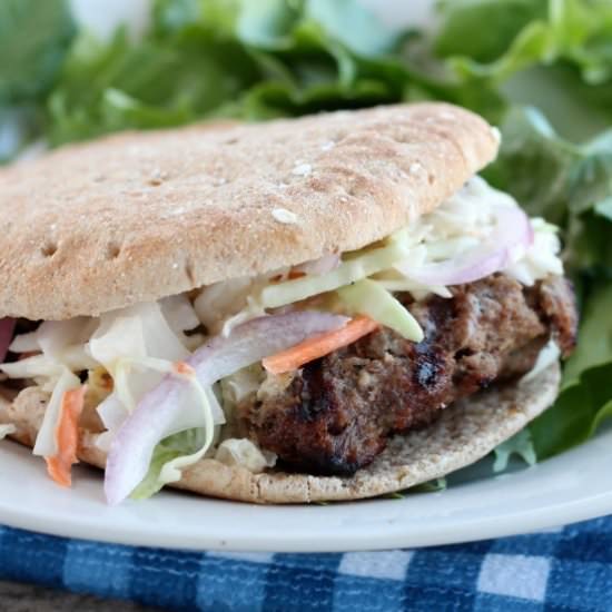 Miracle Whip Slaw Burgers