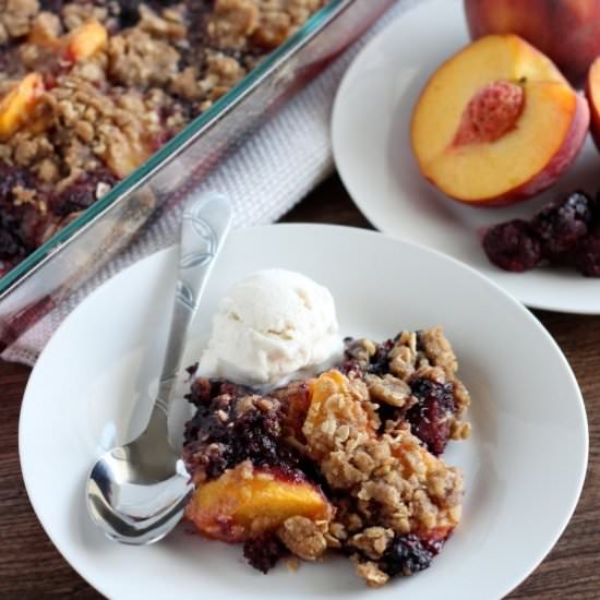 Blackberry Peach Crisp
