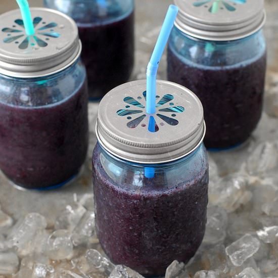 Blueberry Mint Daiquiris