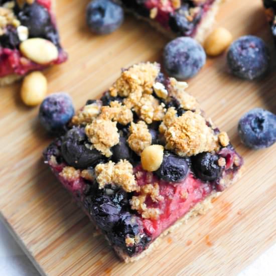 Skinny Berry Crumble Bars