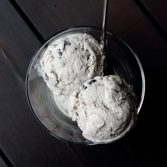 Cinnamon Blueberry Ice Cream