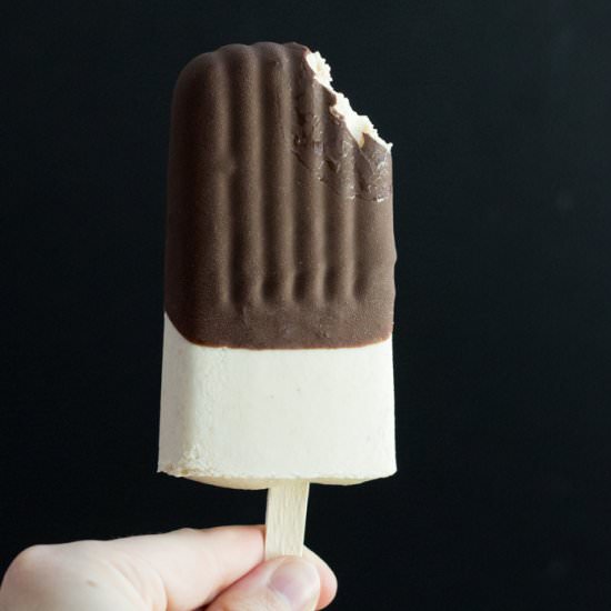 Chocolate & Peanut Butter Popsicles