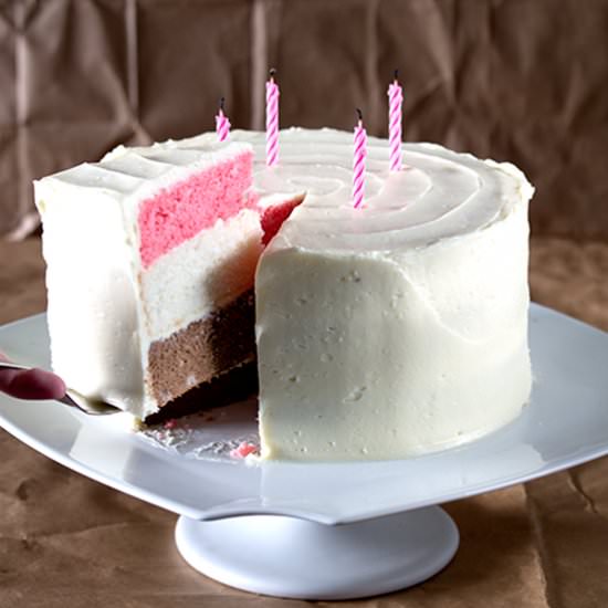 Neapolitan Layer Cake