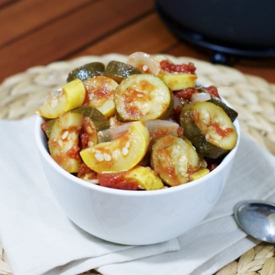 Stewed Zucchini & Summer Squash