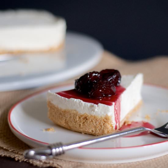 No-Bake Cherry Cheesecake