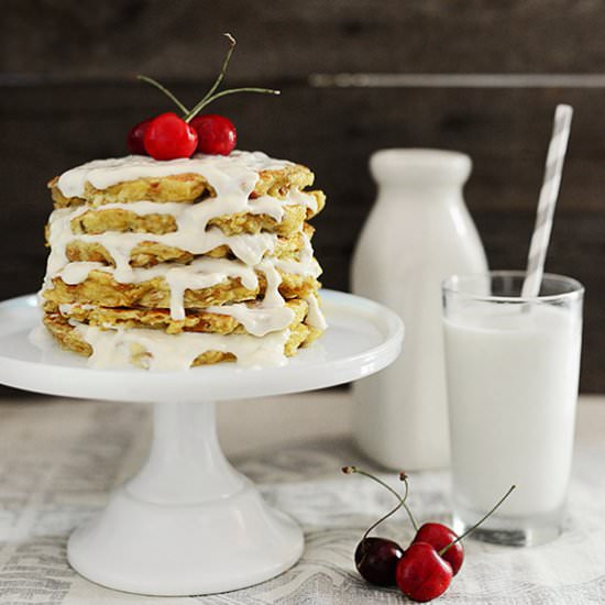 Bread Pudding Protein Pancakes