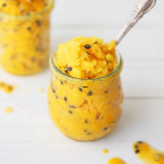 Mango and Passion Fruit Granita