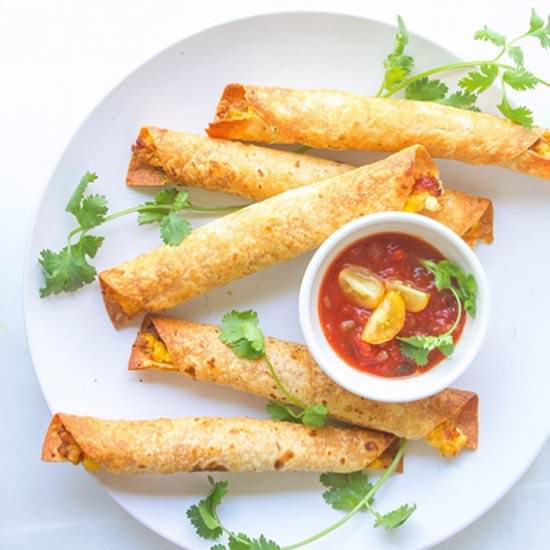 Easy Baked Breakfast Taquitos