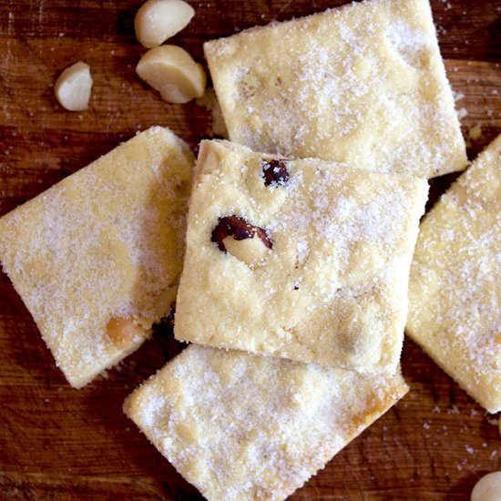 Nutty Shortbread Bars