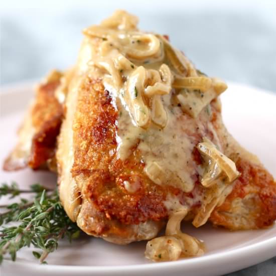 Crispy chicken thighs
