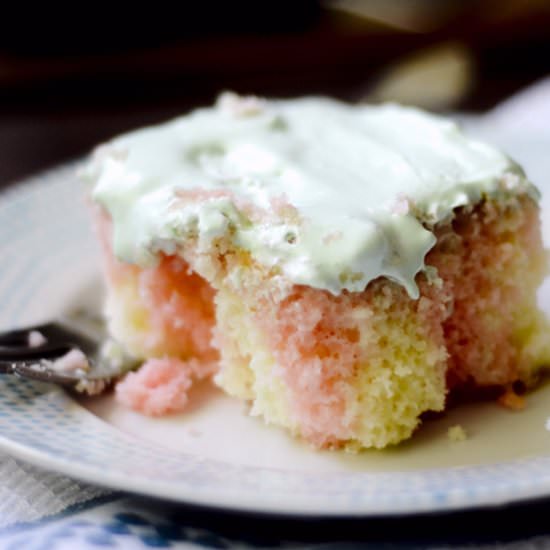 Watermelon Poke Cake