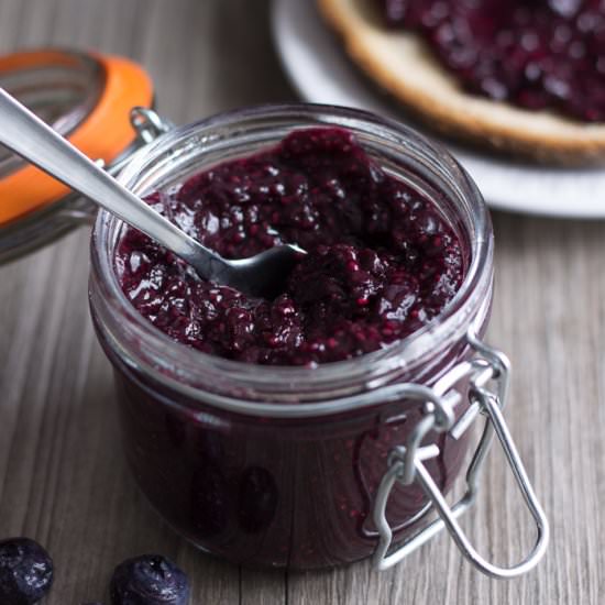 Blueberry chia jam