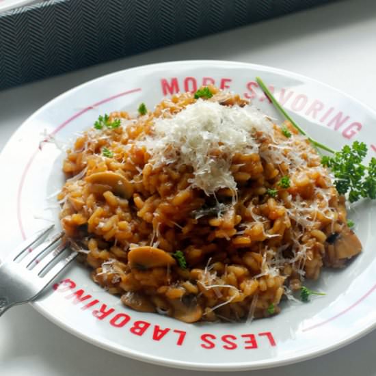 Onion, Fig & Tomato Risotto