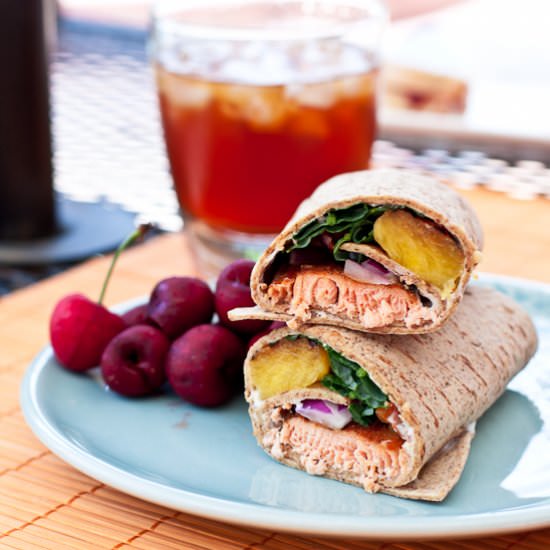 Spicy Salmon and Pineapple Wrap