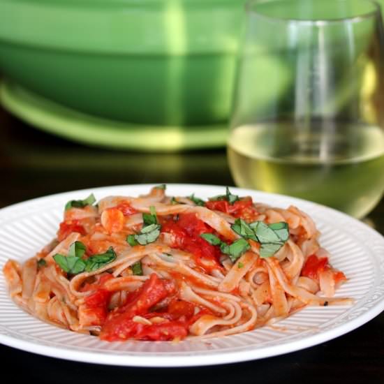 Roasted Grape Tomato Pasta Sauce