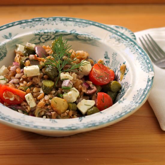 Super Simple Spelt Salad