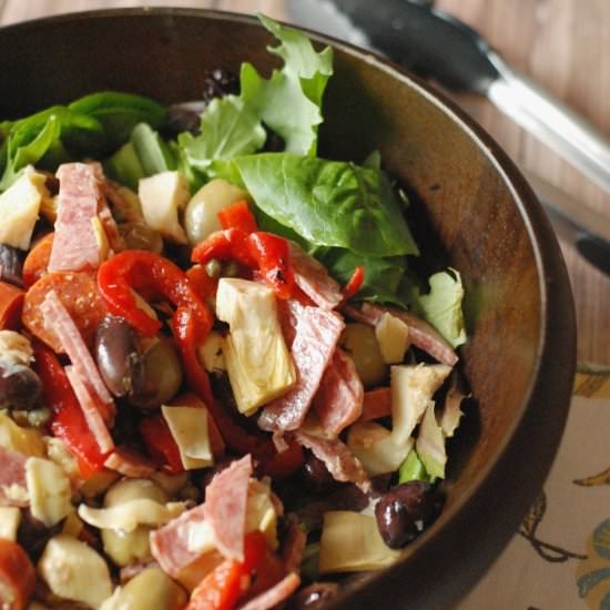 Antipasto Salad with Feta Vinaigret