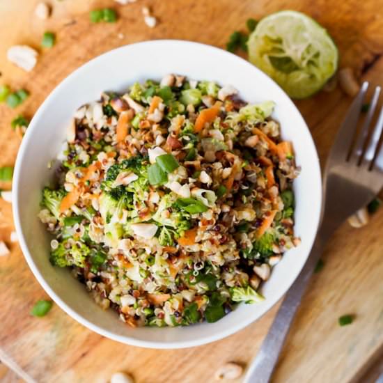 Vegan Thai Veggie Quinoa Bowls GF