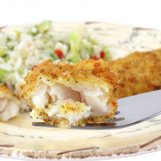 Crispy Tilapia with Broccoli & Rice
