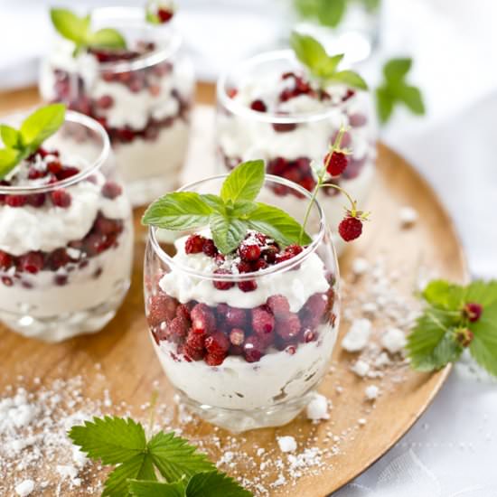 Eton Mess with Wild Strawberries