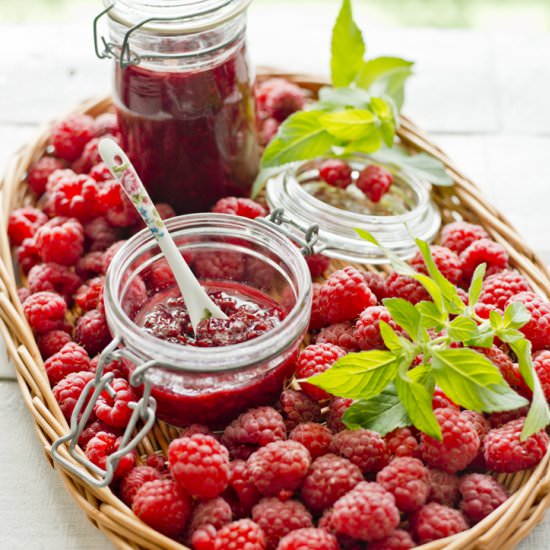 Currant-Raspberry Jam with Ginger