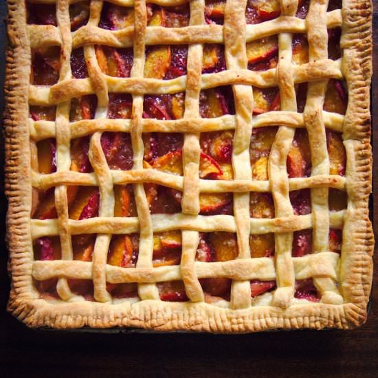 Peach Slab Pie