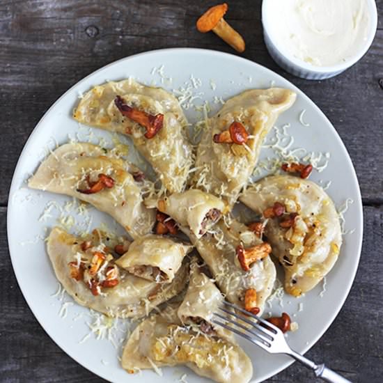 Chanterelles&Meat Dumplings