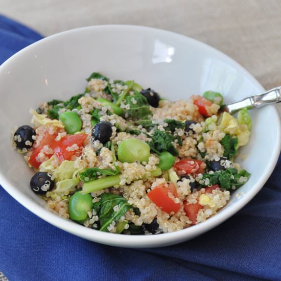 Fava Bean and Quinoa Salad